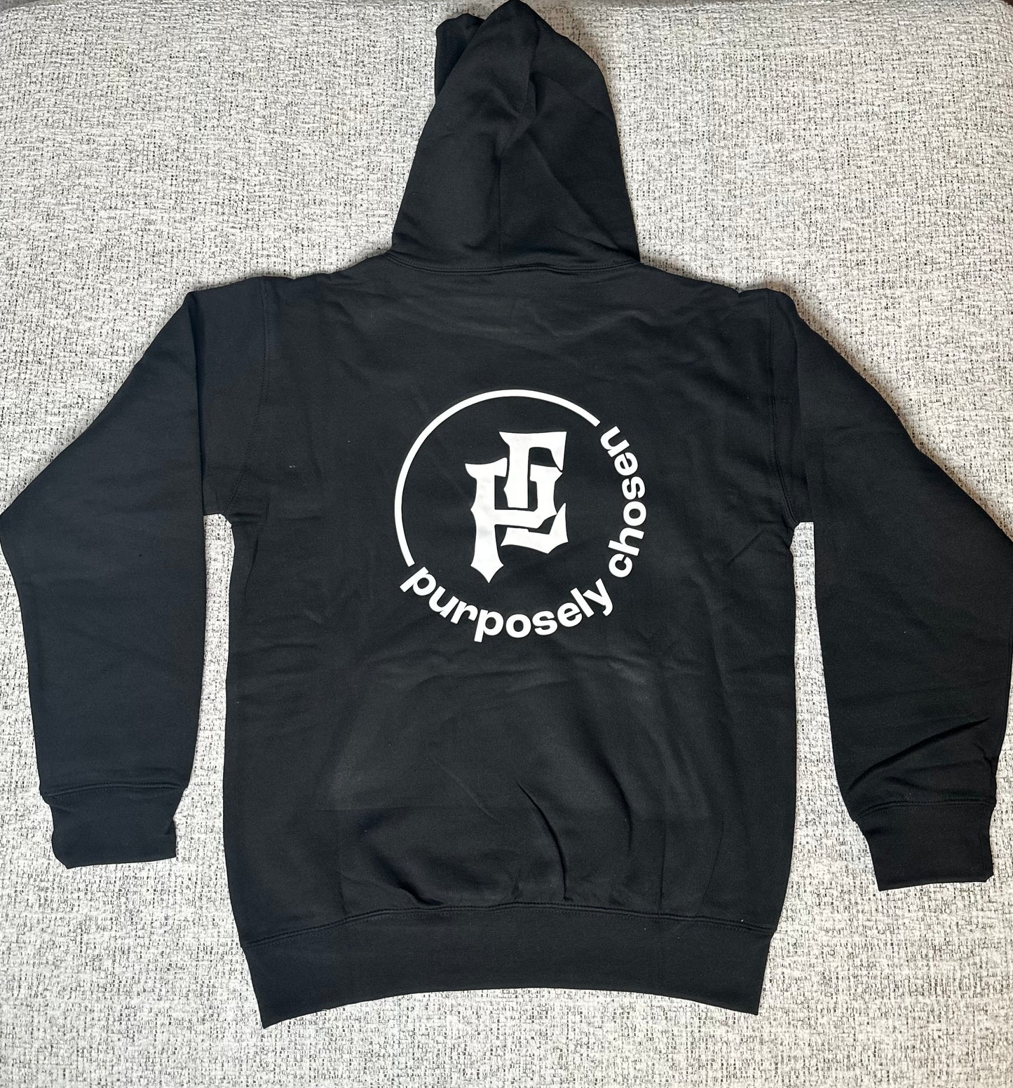 Black Heavy Blend Fleece Hooded Sweatshirt
