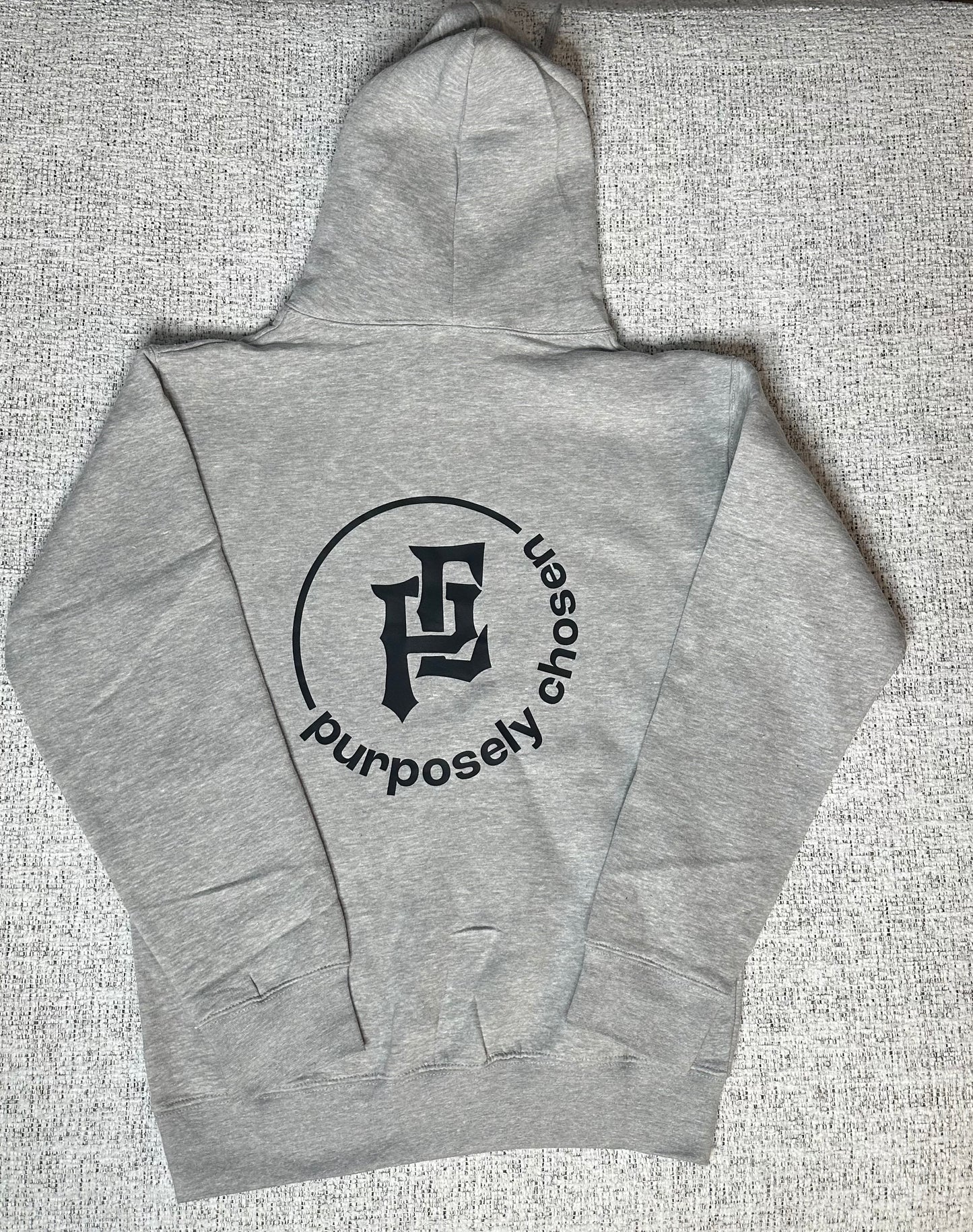 Gray Heavy Blend Fleece Hooded Sweatshirt
