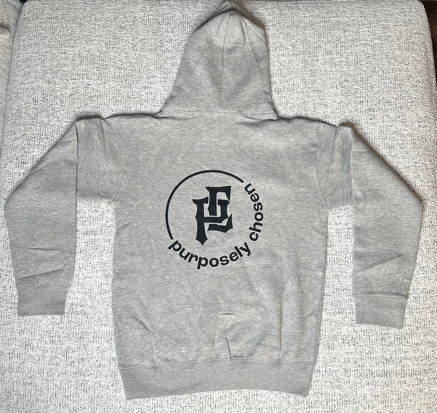 Gray Heavy Blend Fleece Hooded Sweatshirt