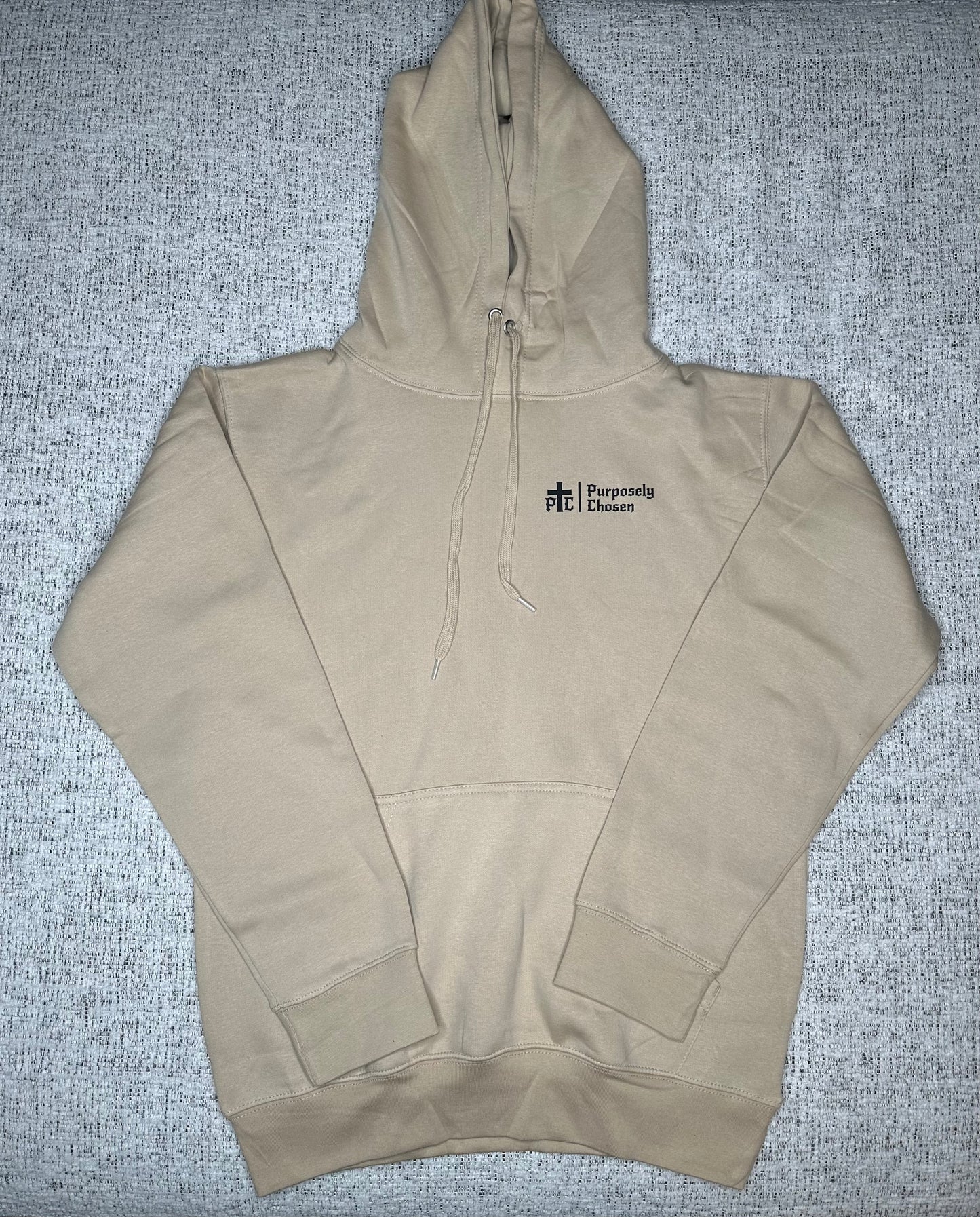 Beige Heavy Blend Fleece Hooded Sweatshirt