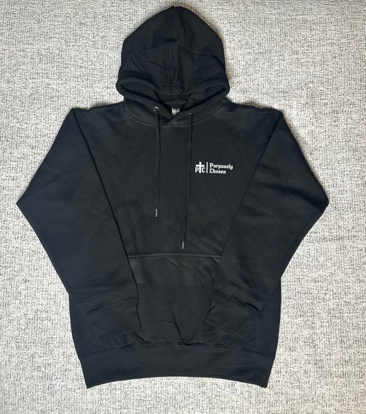 Black Heavy Blend Fleece Hooded Sweatshirt